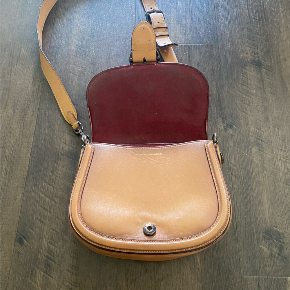 Classic Coach Beat Tan Saddle Crossbody Bag Gradient Brown L2022-C0749 - Picture 3 of 15